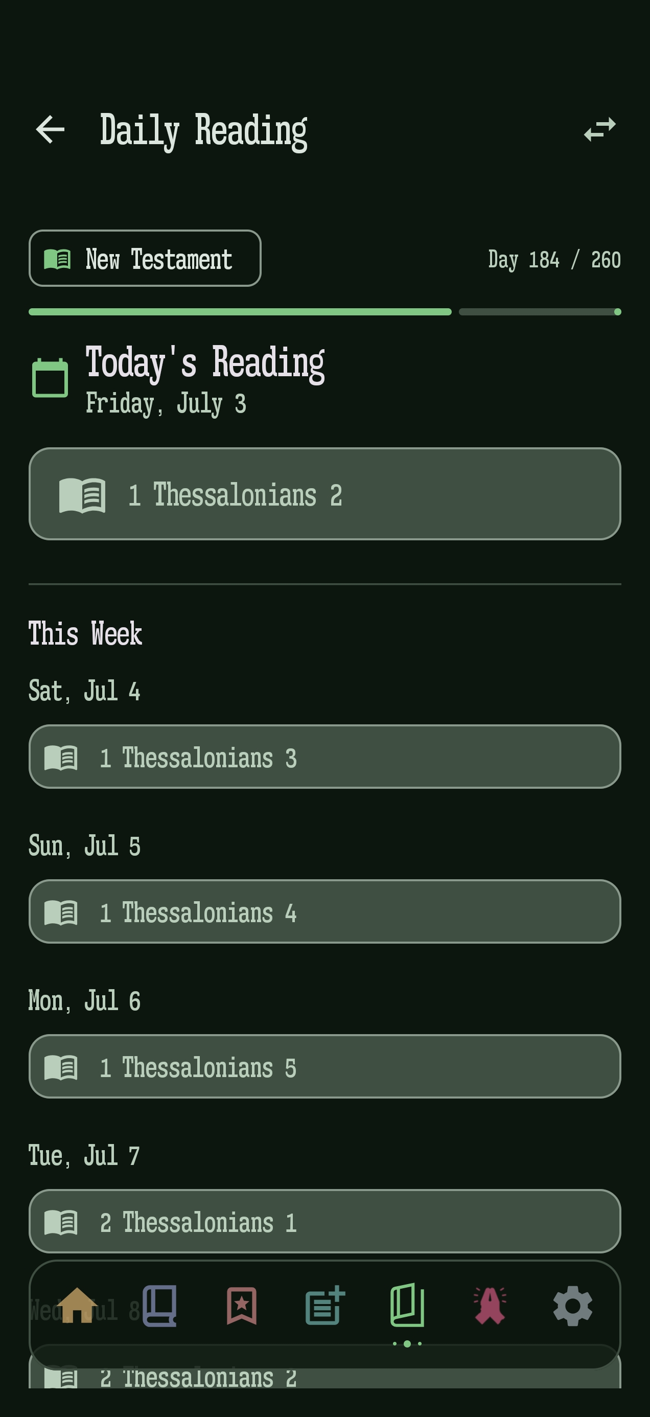 Biblr bible study companion app screenshot